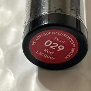 Revlon Super Lustrous Lipstick Red Lacquer 029 vintage sealed pearl